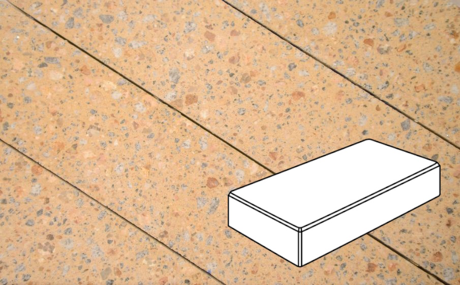 Плитка тротуарная Готика Granite FINO, Картано В.3.П.8, Павловское 300*150*80 мм