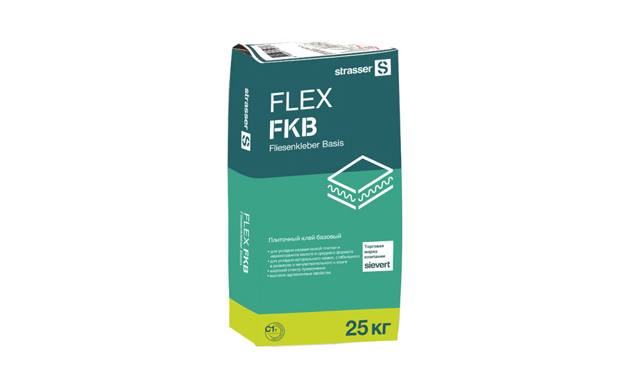 Плиточный клей strasser FLEX FKB, 25 кг