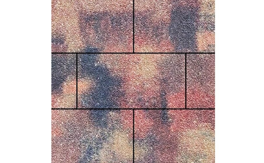 Плитка тротуарная SteinRus Парк Плейс Б.3.П.8 Native, ColorMix Оригон, 600*300*80 мм