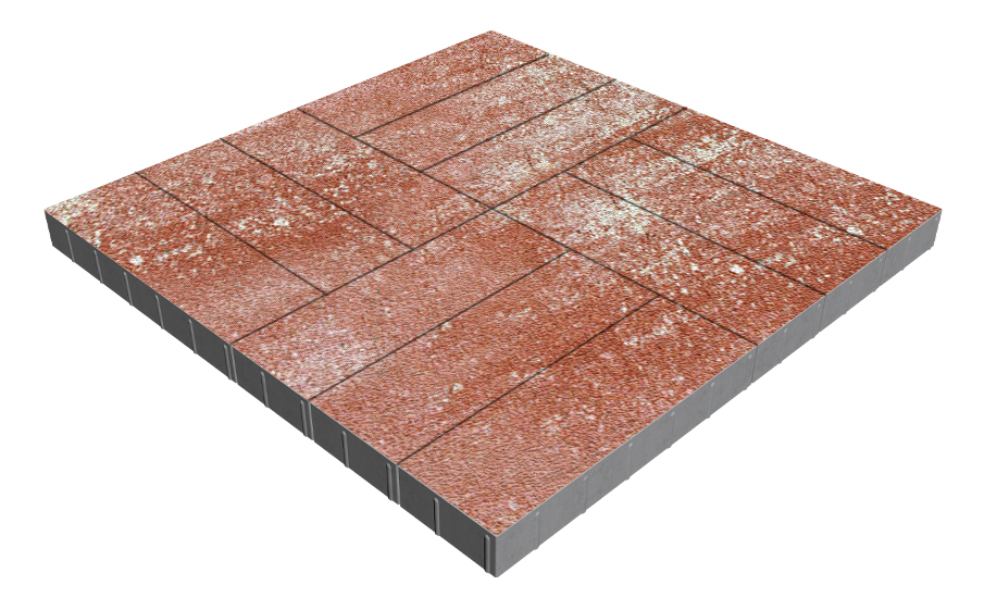 Плитка тротуарная SteinRus Гранада Б.7.П.8, Native, Порто, 600*200*80 мм