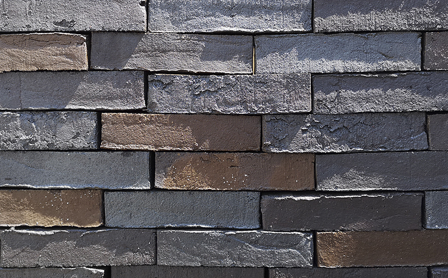 Кирпич клинкерный Muhr 05 Eisenschmelz Schwarzbraun Wasserstrich, 240*52*52 мм