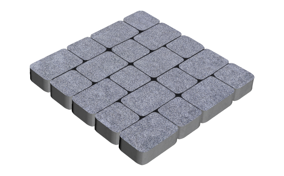 Плитка тротуарная SteinRus Инсбрук Альт Дуо Б.2.Фсм.6, Backwash, Таймыр, толщина 60 мм