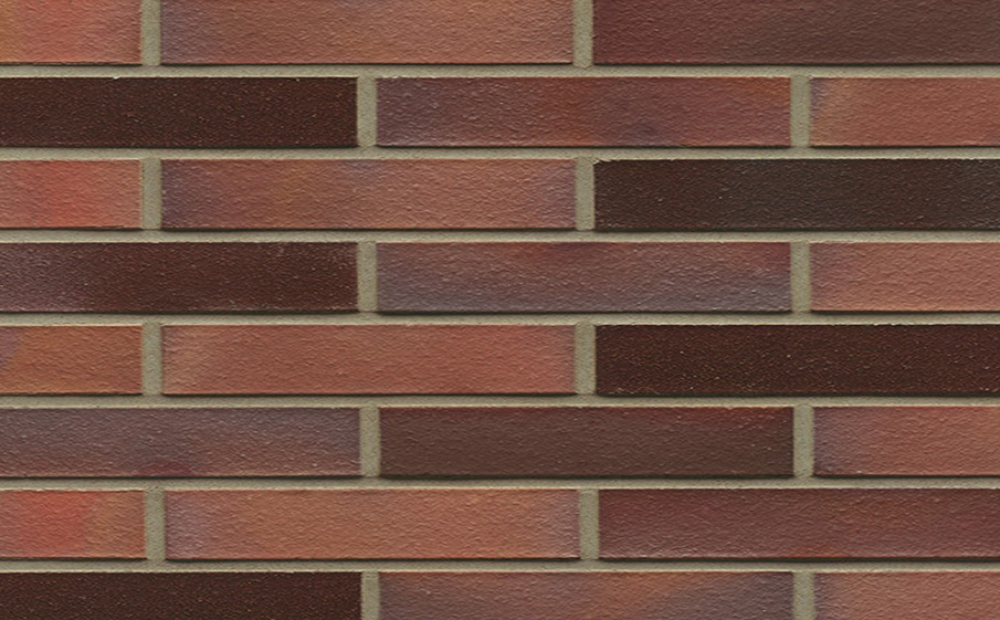 Кирпич клинкерный Westerwaelder Klinker Nr 04EG Rotbraun-bunt Edelglanz, 240*90*40 мм