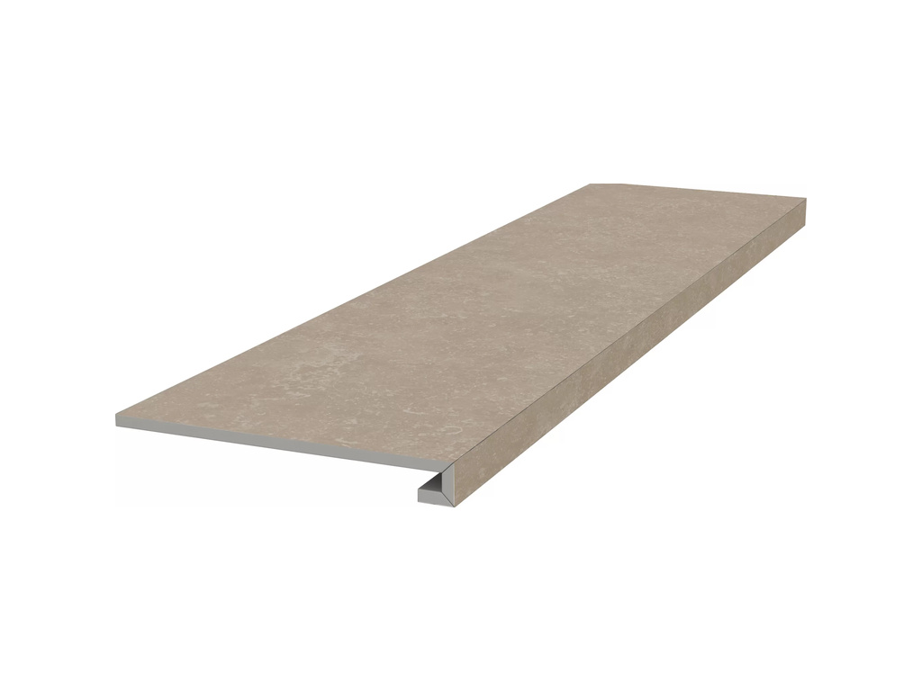 Ступень клееная фронтальная KERAMA MARAZZI Касабланка HP бежевый светлый обрезная, 1195*330*9 мм