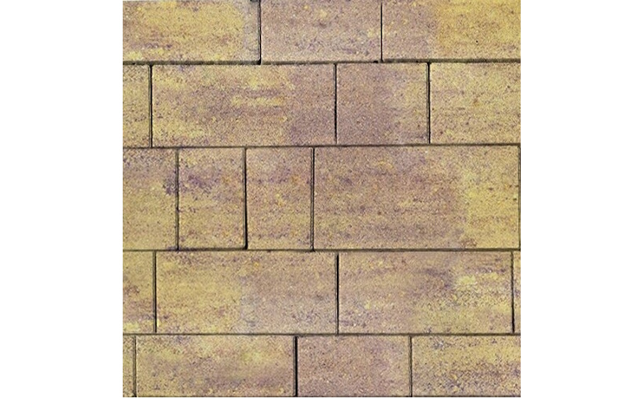 Плитка тротуарная SteinRus Инсбрук Тироль Б.4.Псм.6, гладкая, ColorMix Тахель, толщина 60 мм