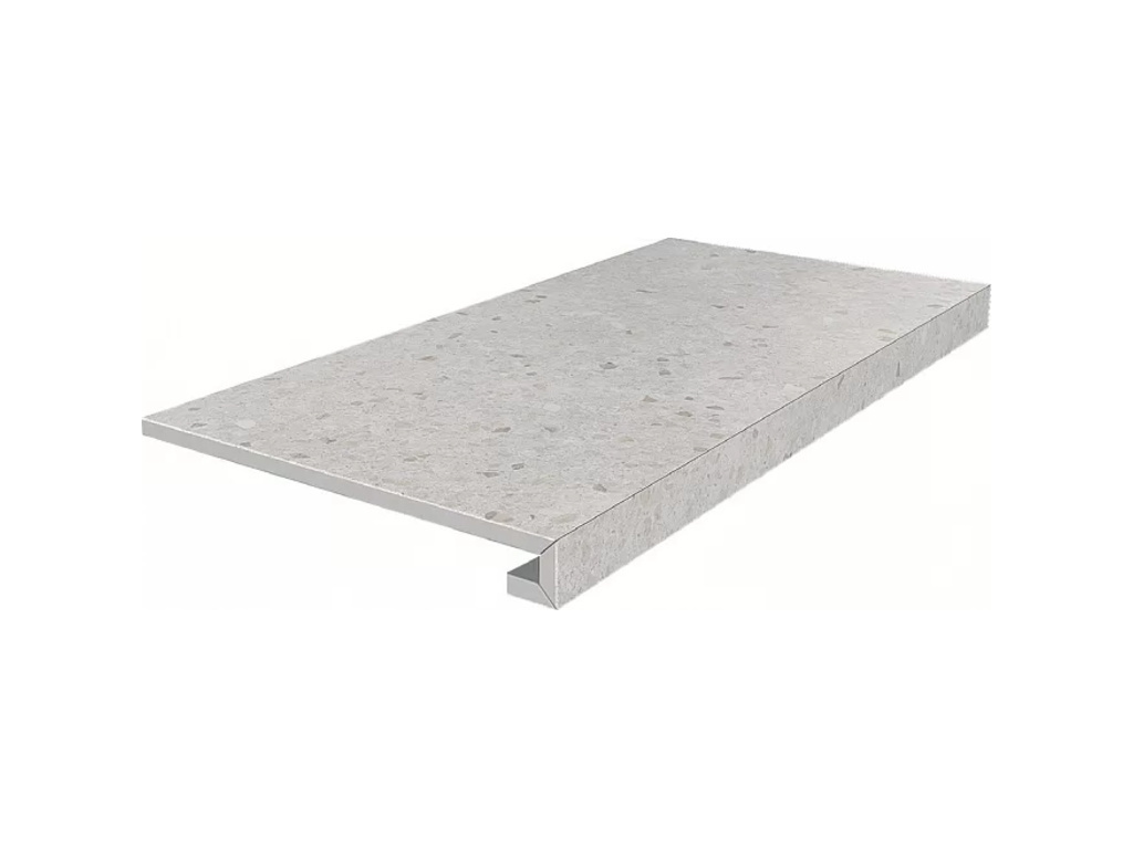 Ступень клееная KERAMA MARAZZI Терраццо бежевый светлый необрезная, 600*330*9 мм