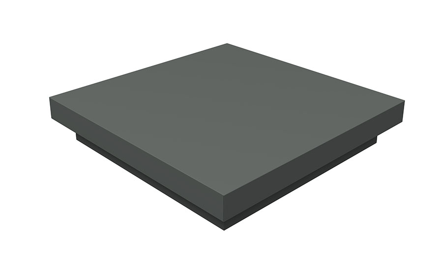 Колпак на столб Grand Line плоский 425*425 мм 0,45 PE с пленкой RAL 7005