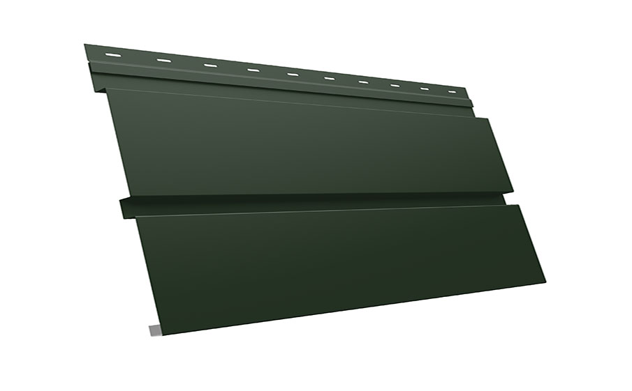 Софит Grand Line металлический Квадро Брус без перфорации 0,5 GreenCoat Pural BT с пленкой RR 11