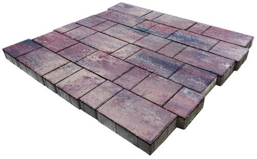 Плитка тротуарная SteinRus Новый город Б.7.Фсм.6, гладкая, ColorMix Каратау, толщина 60 мм