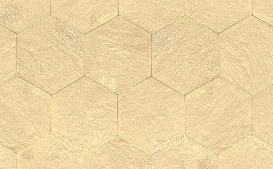 Клинкерная брусчатка Muhr №35 Creme nuanciert, гексагон 200*52 мм