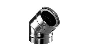 Отвод для дымохода Schiedel ICS 25 45 град., D 230/280 мм