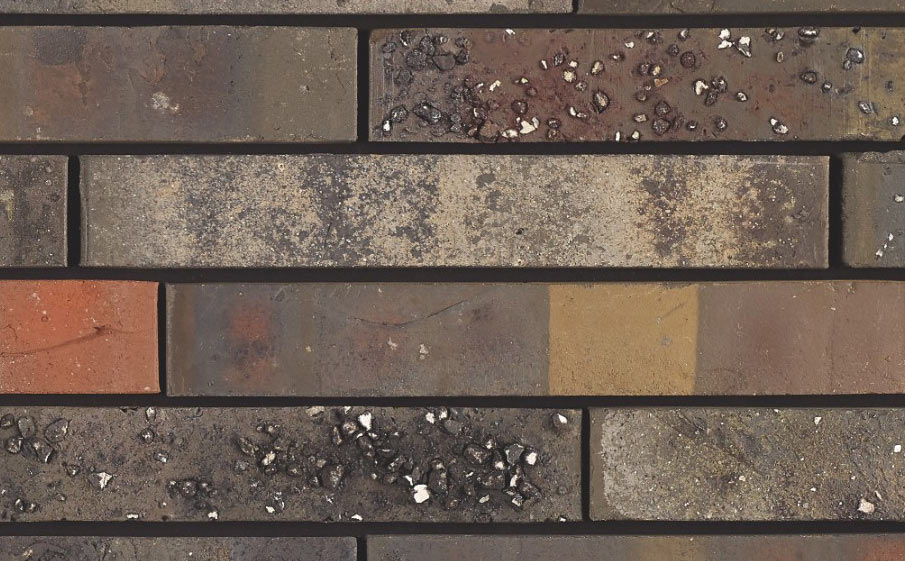 Кирпич облицовочный Terca Archipolis Cadet Zwart, 240*65*40 мм
