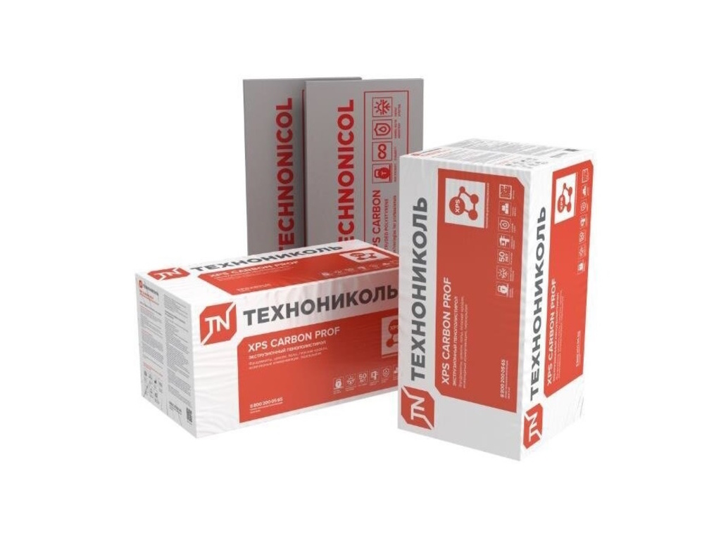 Экструдированный пенополистирол Технониколь XPS Carbon Prof TB  L-кромка, 4 шт/уп, 1180*580*100 мм