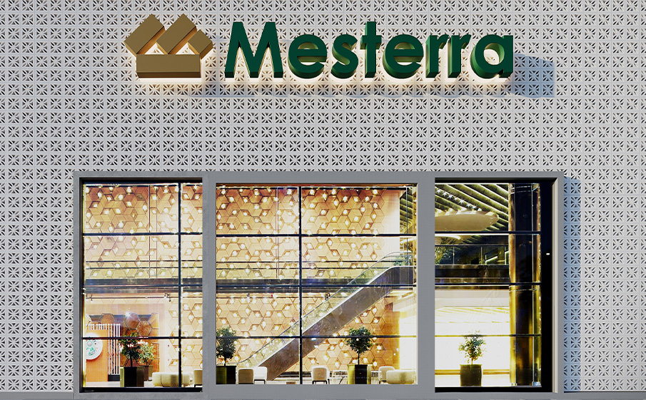 Декоративный бриз-блок Mesterra Кобого / Cobogo 0201, под покраску, 250*250*90 мм