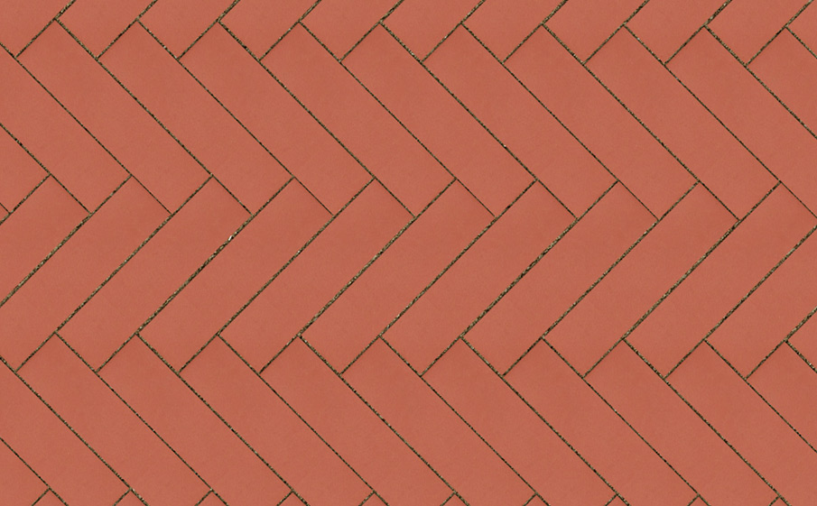 Клинкерная брусчатка Lode Janka красная гладкая, 250*65*45 мм