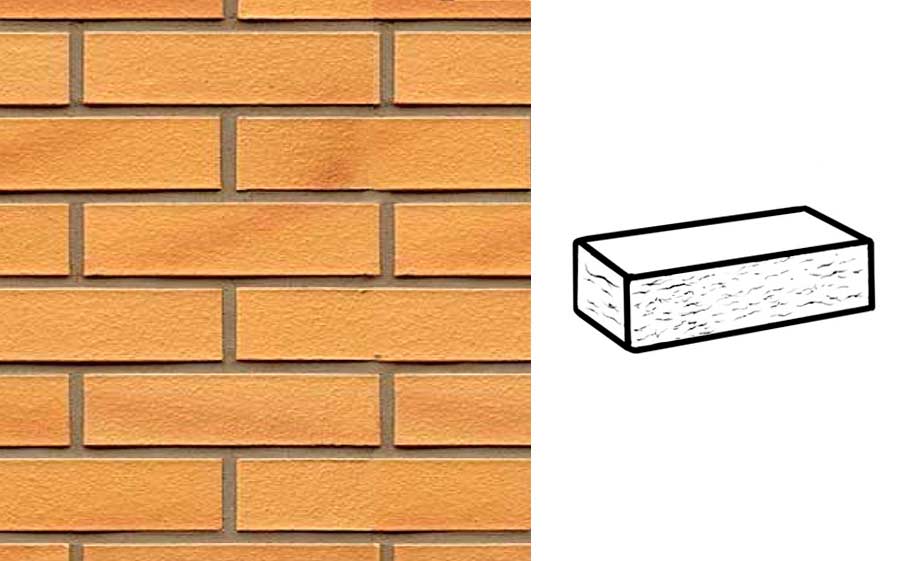 Кирпич клинкерный Muhr 02 Gelb Bunt рустик, 290*90*71 мм
