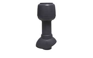Вентиляционный выход Vilpe® 110/300/H  + колпак, серый