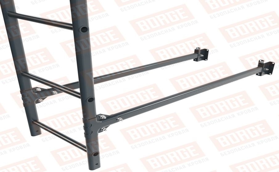 Лестница фасадная Borge (верхняя секция) оцинкованная RAL 7016, 1,8 м