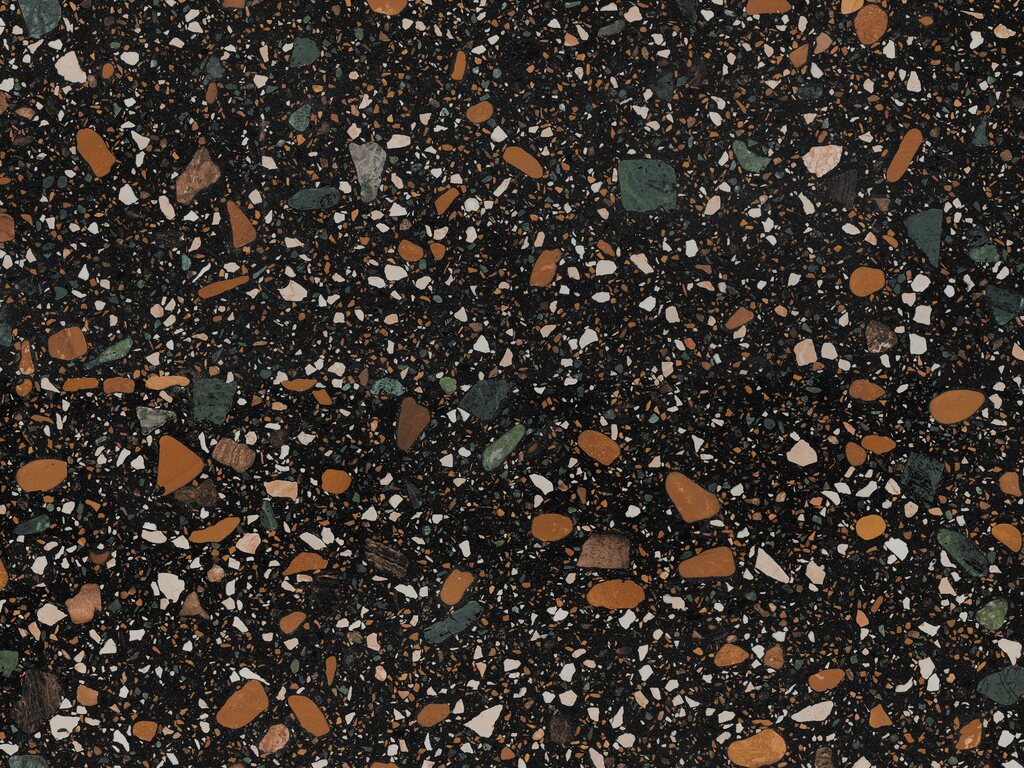 Керамогранит ENNFACE Terrazzo Black Matt, 1600*800*9 мм