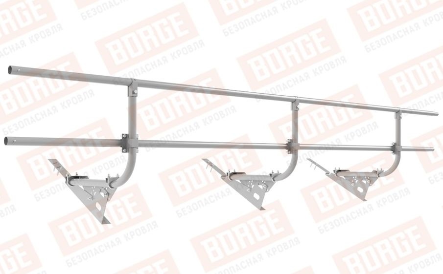 Кровельное ограждение Borge для черепичной кровли оцинкованное RAL 7004, 300*60 см