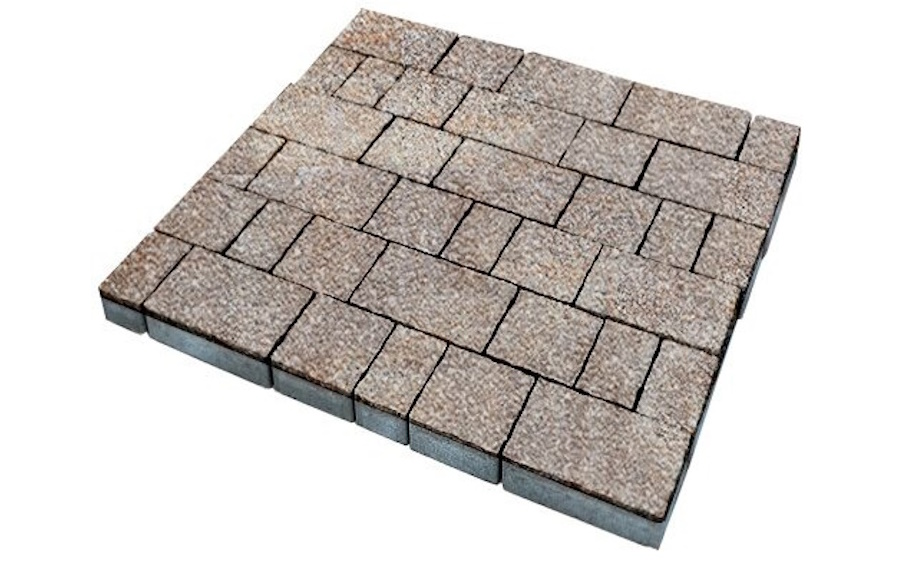 Плитка тротуарная SteinRus Старый город Б.2.Фсм.6, Native, ColorMix Берилл, толщина 60 мм
