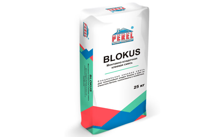 Клеевая смесь Perel Blokus 0332 белая, зимняя, 25 кг