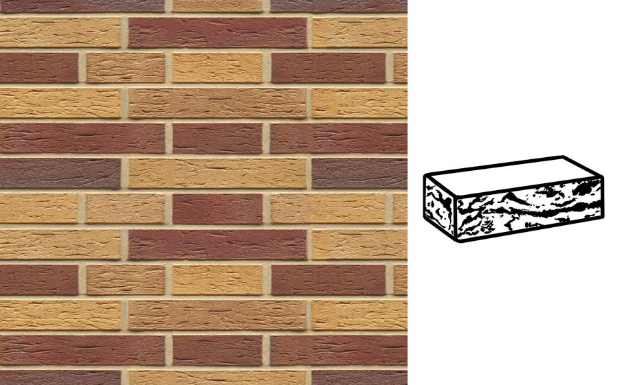 Кирпич клинкерный Muhr 19 Rubinbeige nuanciert готик, 240*90*40 мм