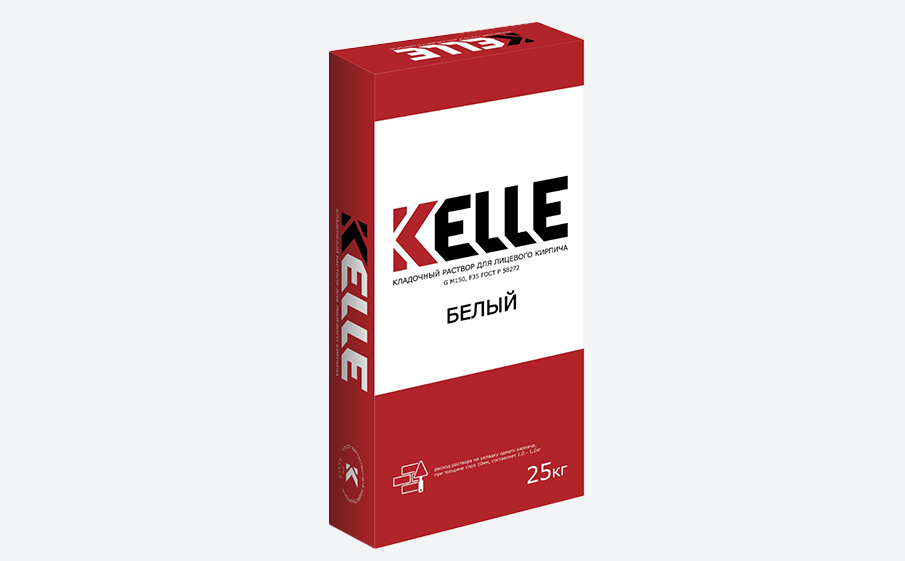 Цветной кладочный раствор Kelle белый, 25 кг