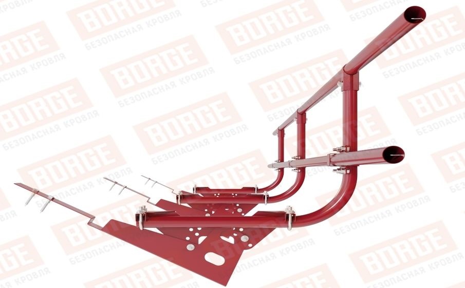 Кровельное ограждение Borge для черепичной кровли оцинкованное RAL 3003, 300*60 см