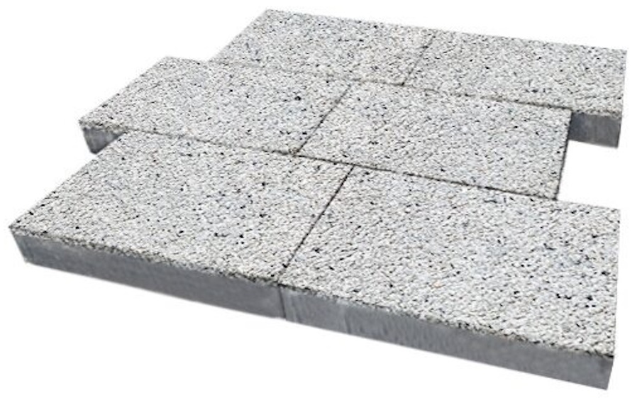 Плитка тротуарная SteinRus Парк Плейс Б.3.П.8 Backwash, Мрамор, 600*300*60 мм