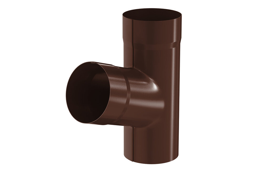 Тройник Aquasystem PURAL RAL 8017 для системы D 125/90