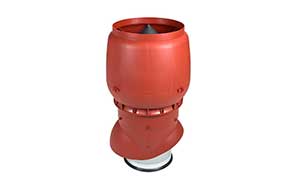 Изолированный вентиляционный выход Vilpe® XL - 250/ИЗ/500 красный + колпак