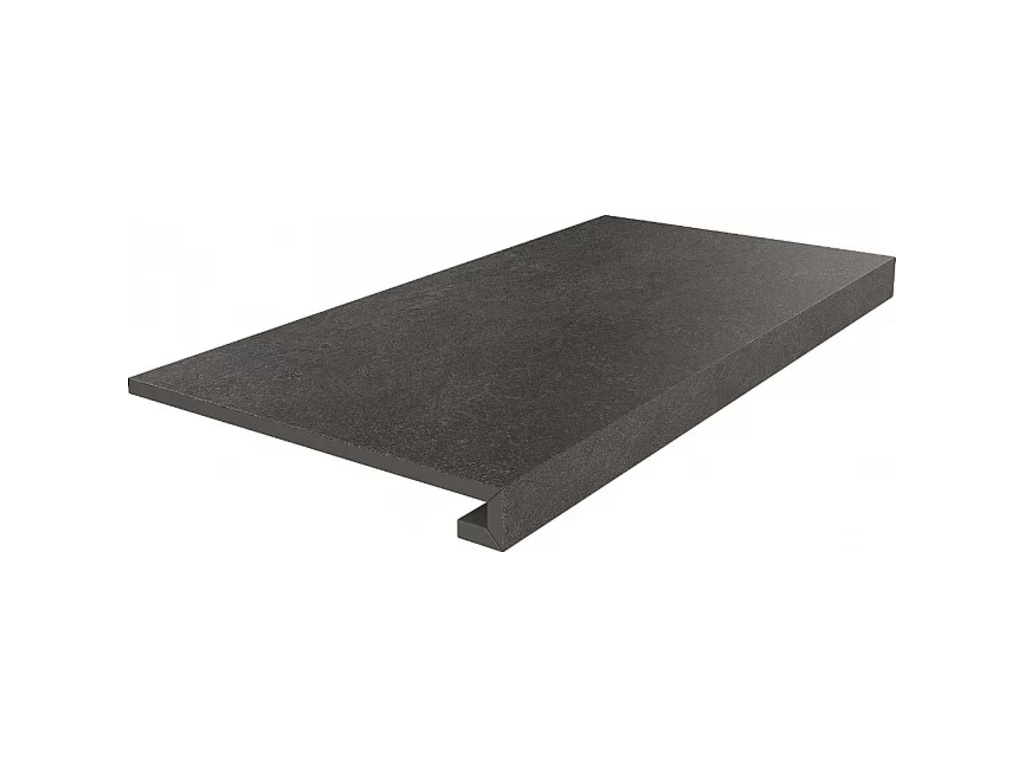 Ступень клееная KERAMA MARAZZI Про Стоун черный необрезная, 600*330*9 мм