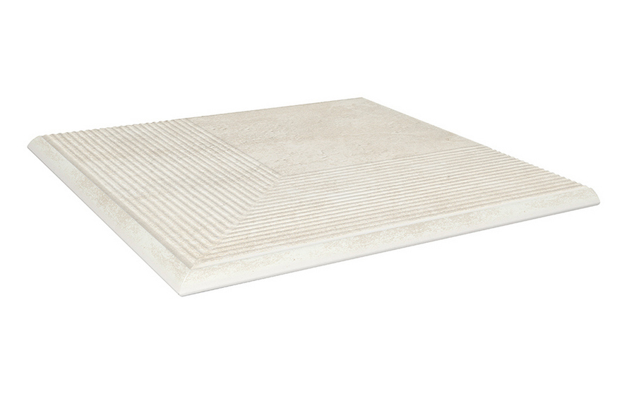 Клинкерная угловая ступень Paradyz Scandiano Beige, 300*300*11 мм