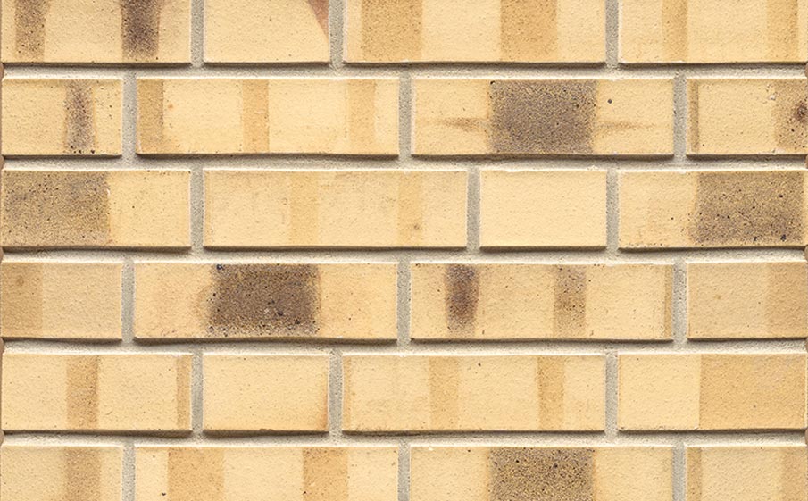 Кирпич клинкерный Muhr 35 KS Creme nuanciert Kohle Spezial гладкий, Spar NF, 240*55*71 мм