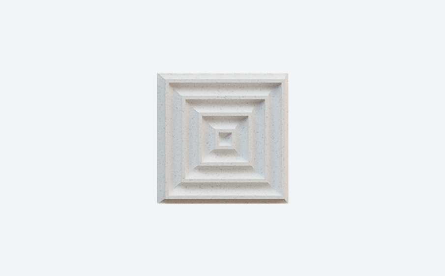 3D-плитка ARCHITECTILES Asperitas, № 8 Ocho, белый, 120*120*15 мм