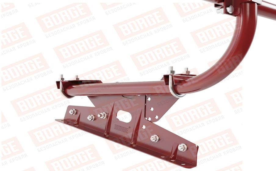 Кровельное ограждение Borge для фальцевой кровли оцинкованное RAL 3011, 300*60 см