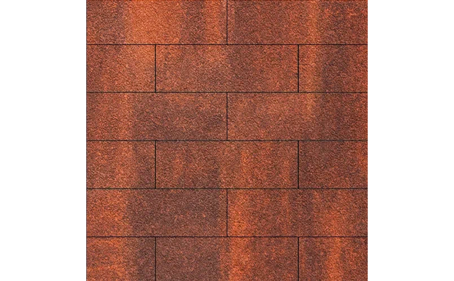 Плитка тротуарная SteinRus, Гранада Б.7.П.8 Native, ColorMix Брук, 600*200*80 мм