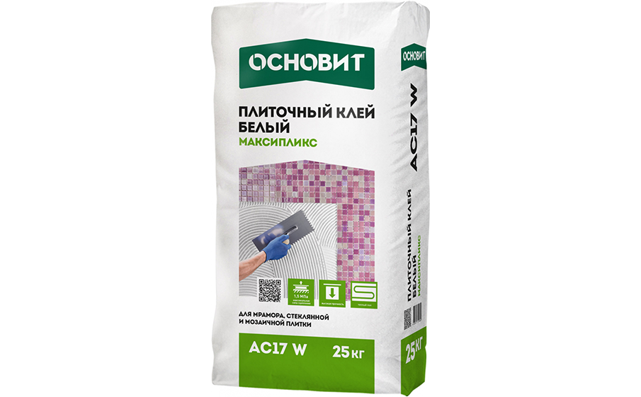 Плиточный клей Основит МАКСИПЛИКС AC17 W, 25 кг