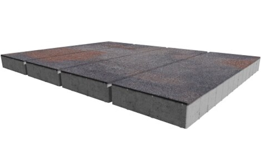 Плитка тротуарная SteinRus, Аликанте Б.2.П.8, Backwash, Абрау, 900*300*120 мм