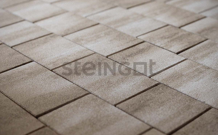 Плитка тротуарная Steingot Color Mix, Новый город, Травертин, толщина 100 мм