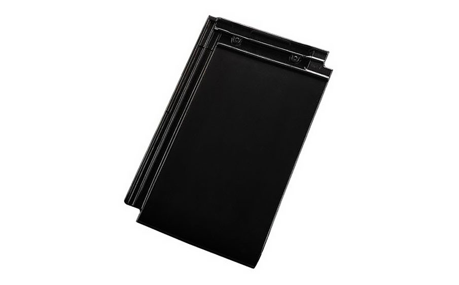 Керамическая черепица рядовая TONDACH Figaro 11 (Planoton 11), Black glazed