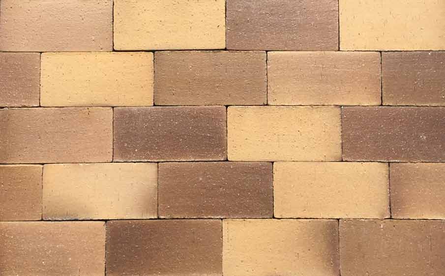 Клинкерная брусчатка Muhr №06S Hellbraun-bunt spezial, 200*100*52 мм