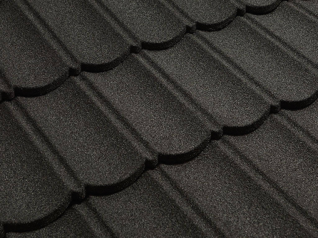Композитная черепица CM Кровля Бонд  (CM Roof Bond) Черный (Black), 1340*420 мм