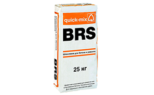 Шпатлевка для бетона и ремонта quick-mix BRS, 25 кг