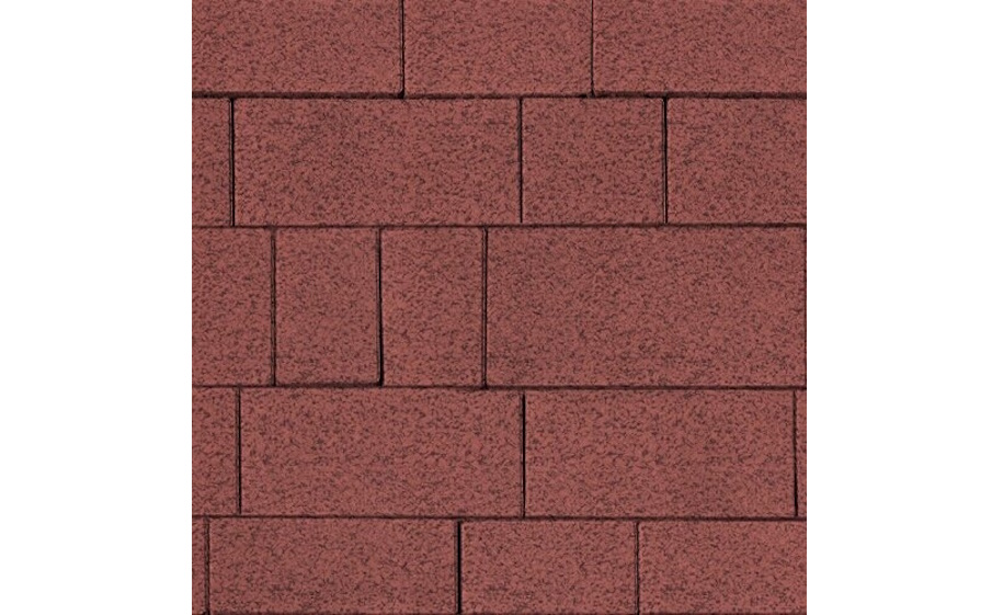 Плитка тротуарная SteinRus Инсбрук Тироль Б.4.Псм.6 Native, красный, толщина 60 мм