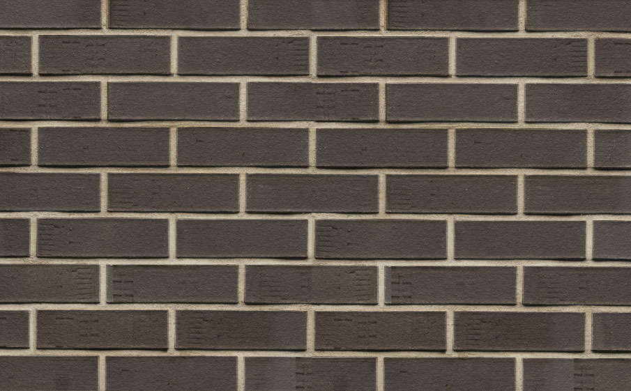 Кирпич клинкерный Muhr 05 F Eisenschmelz Schwarzbraun Fuss. фактурный, 240*55*71 мм
