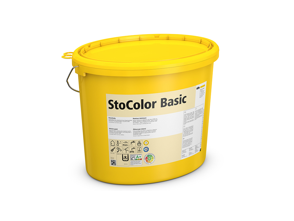 Интерьерная матовая краска StoColor Basic weiss, белая, 15 л