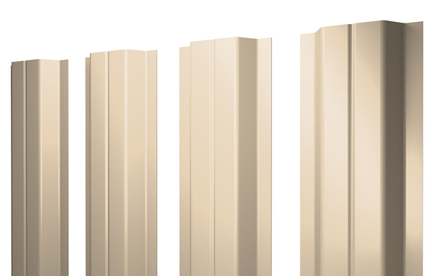 Штакетник П-образный В Satin RAL 1015 светлая слонвоая кость