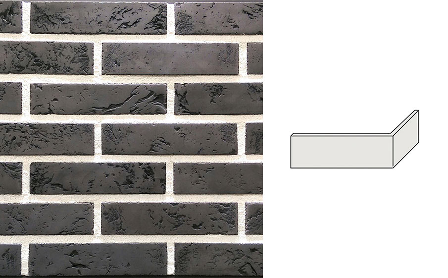 Угловой декоративный кирпич Redstone Light brick LB-71/U, 202*96*49 мм